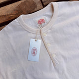 Fullcount | 5222LH-21 | Flat Seam Heavy Weight Long sleeve Henley | Ecru