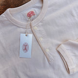 Fullcount | 5222LH-21 | Flat Seam Heavy Weight Long sleeve Henley | Ecru