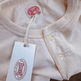 Fullcount | 5222LH-21 | Flat Seam Heavy Weight Long sleeve Henley | Ecru