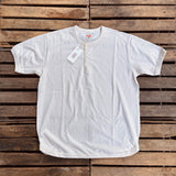 Fullcount | 5222H-21 | Flat Seam Heavyweight Henley T-Shirt | Ecru