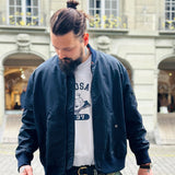 Tellason | MA2 Bomber | Twill Aviator Nylon Sateen | Navy