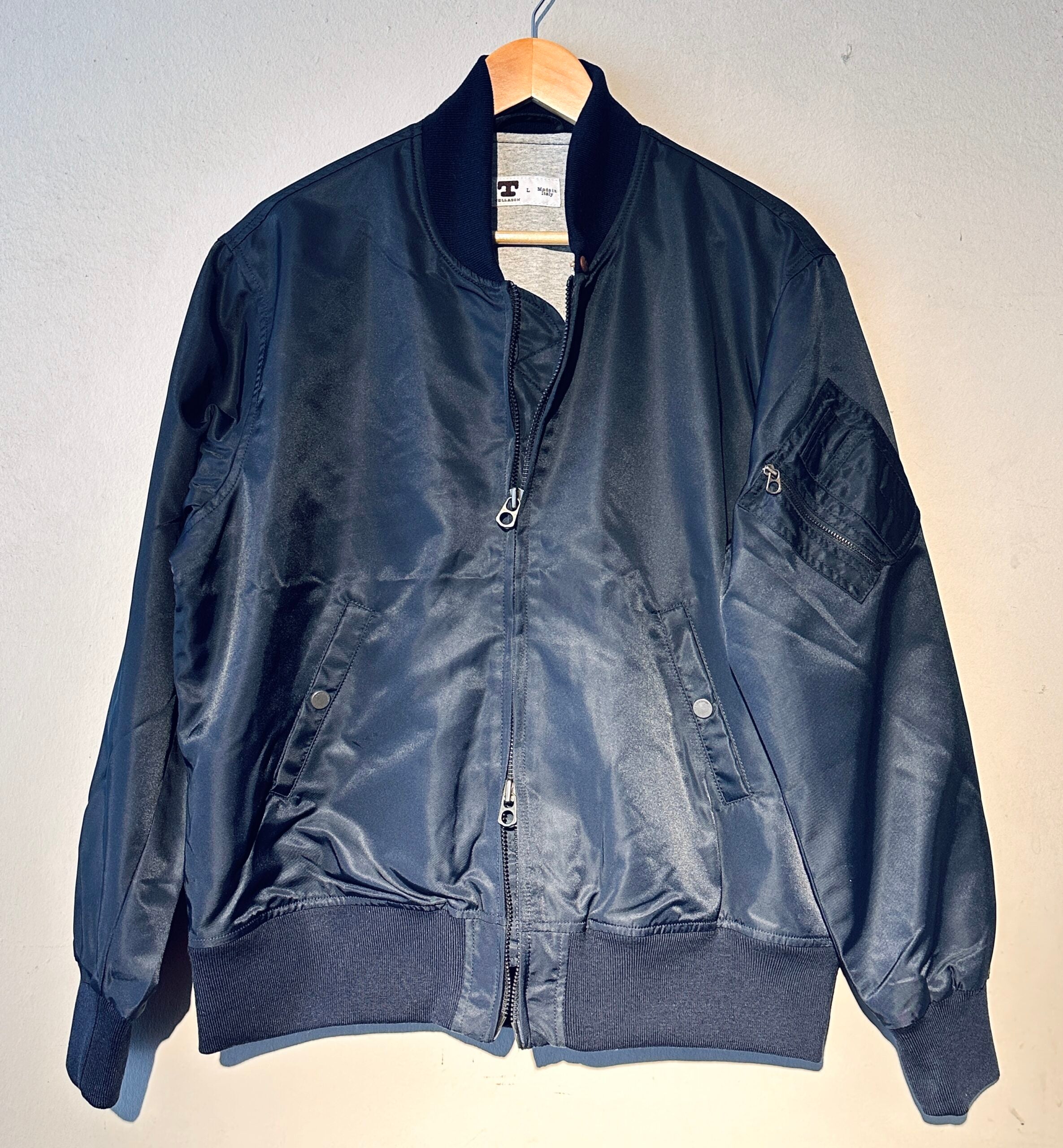 Tellason | MA2 Bomber | Twill Aviator Nylon Sateen | Navy