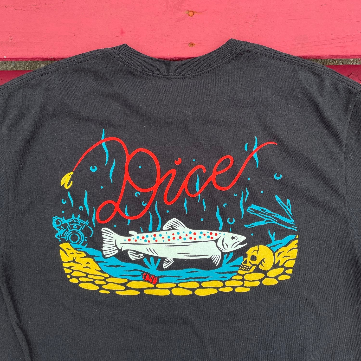 Dice Magazine | fish to ride | pocket tee