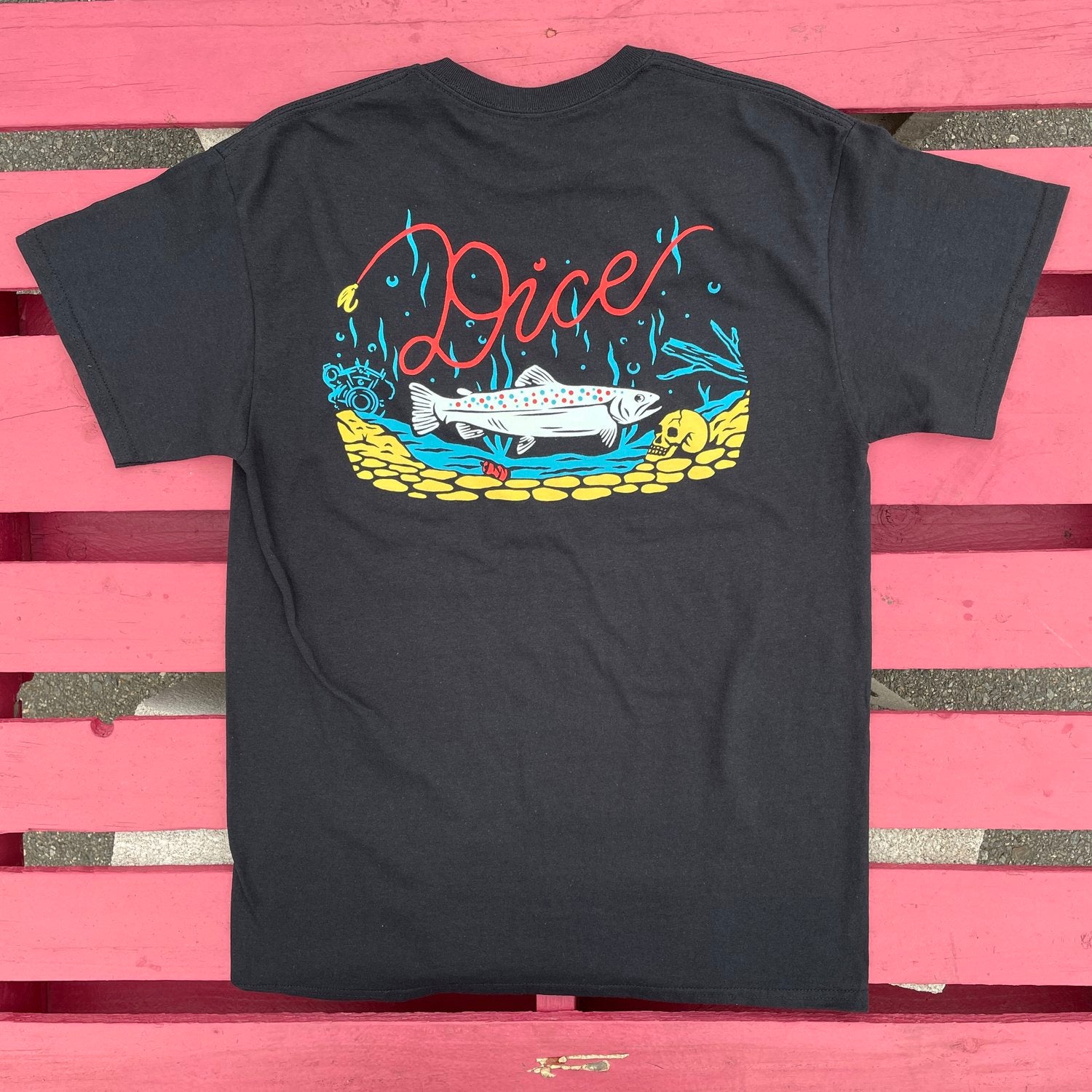 Dice Magazine | fish to ride | pocket tee