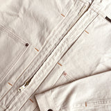 Indigofera | Wibaux Jacket | Broken Twill Ecru | 100% Cotton Rinsed