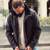 Iron Heart | IHM-35-BLK | Whipcord N1 Deck Jacket | Black