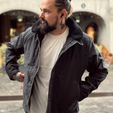 Iron Heart | IHM-35-BLK | Whipcord N1 Deck Jacket | Black