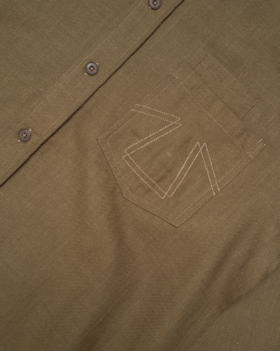 Eat Dust | Combat Shirt | Slub Cotton | Khaki
