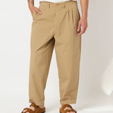 Merz b. Schwanen | PANTS03 | Pleated front Pants | Khaki