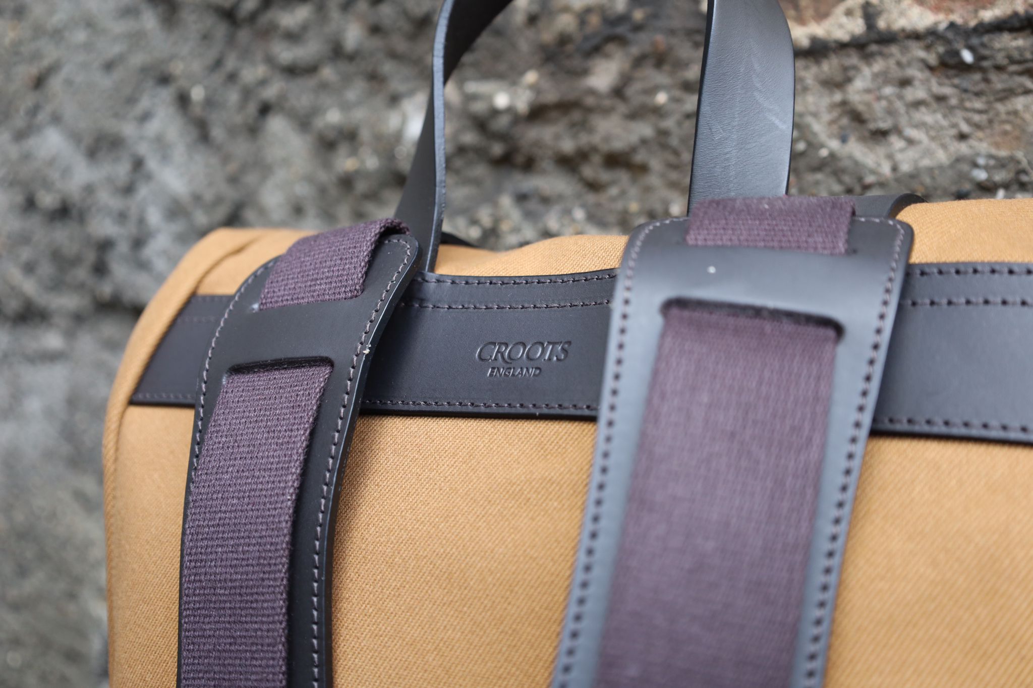 Croots | BT25 | British Twill Rolltop Backpack | Tan