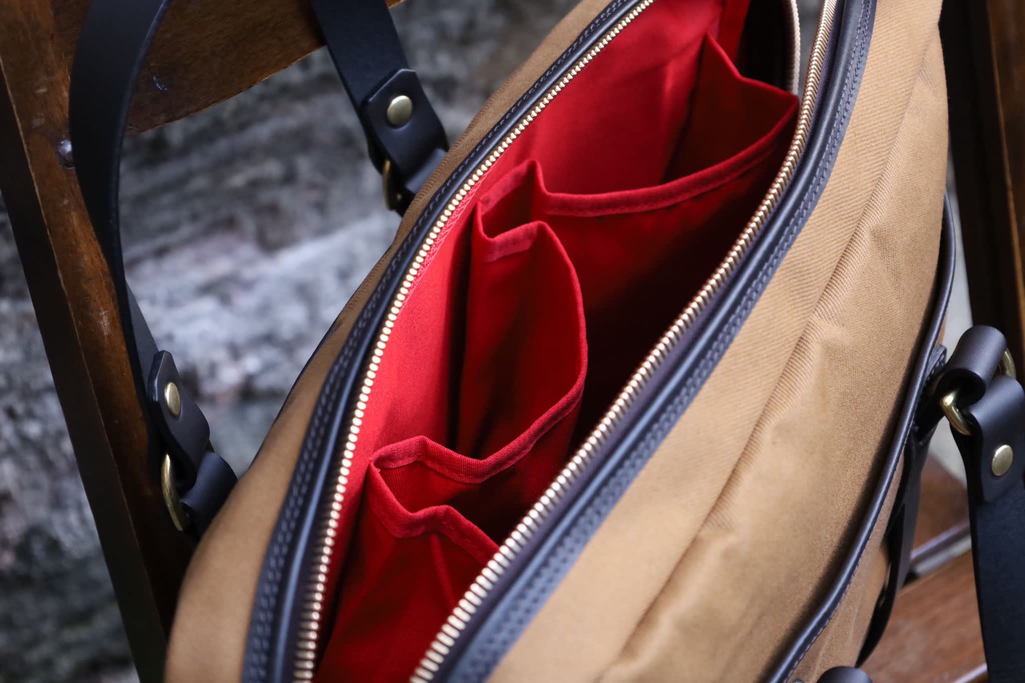 Croots | BT02 | British Twill Laptop Bag | Tan