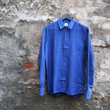 Delikatessen | Feel Good Shirt | D715 / M12 | Cobalt Blue Linen