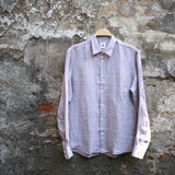 Delikatessen | Feel Good Shirt | D715 / IT60 | Structural Purple Linen