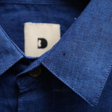 Delikatessen | Feel Good Shirt | D715 / M12 | Cobalt Blue Linen