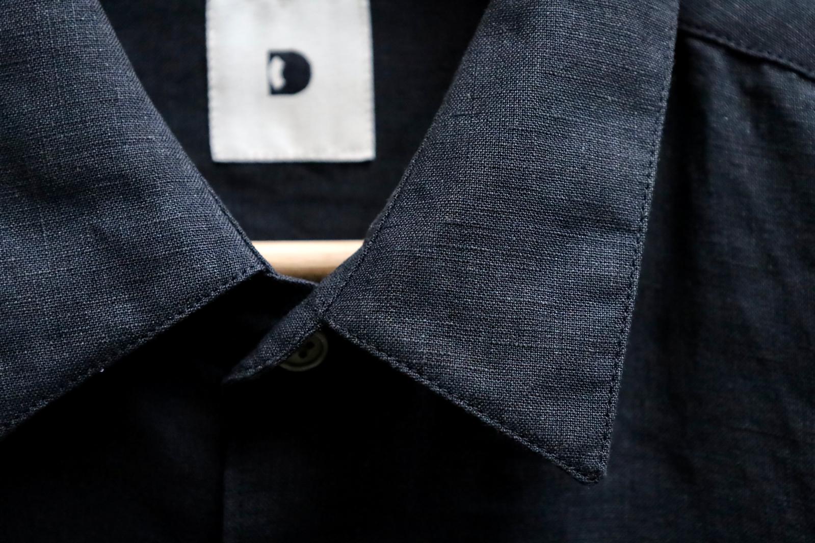 Delikatessen | Feel Good Shirt | D715 / M94 | Organic Black Linen