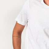 Merz b. Schwanen | SCT04 | unisex T-shirt | Pima slub cotton | 5,8OZ | relaxed fit | 01 white