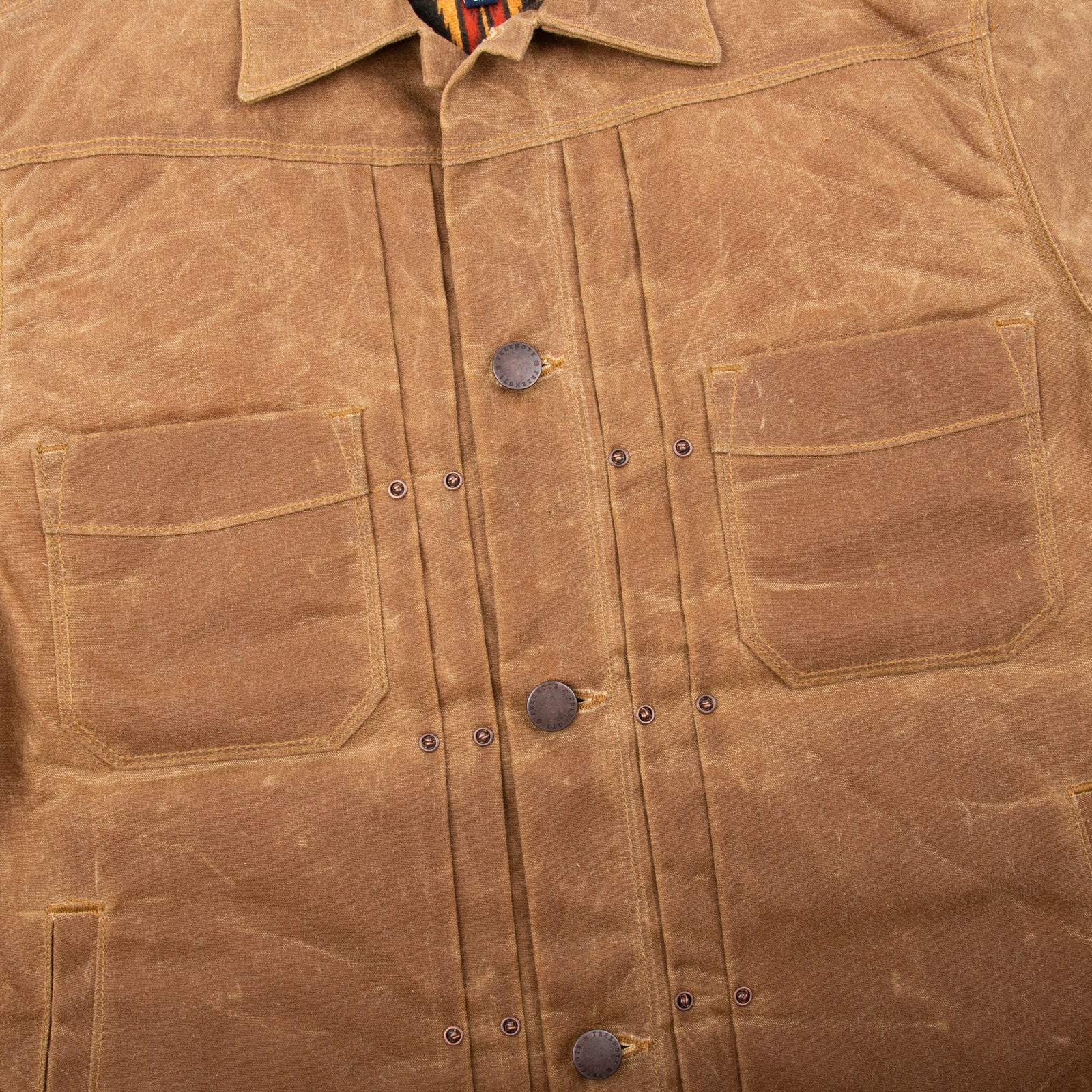 Freenote | RJ-1 Rust | Riders Jacket | Waxed Canvas | Rust | Black Lining