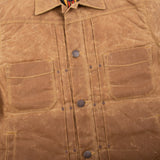 Freenote | RJ-1 Rust | Riders Jacket | Waxed Canvas | Rust | Brown Lining