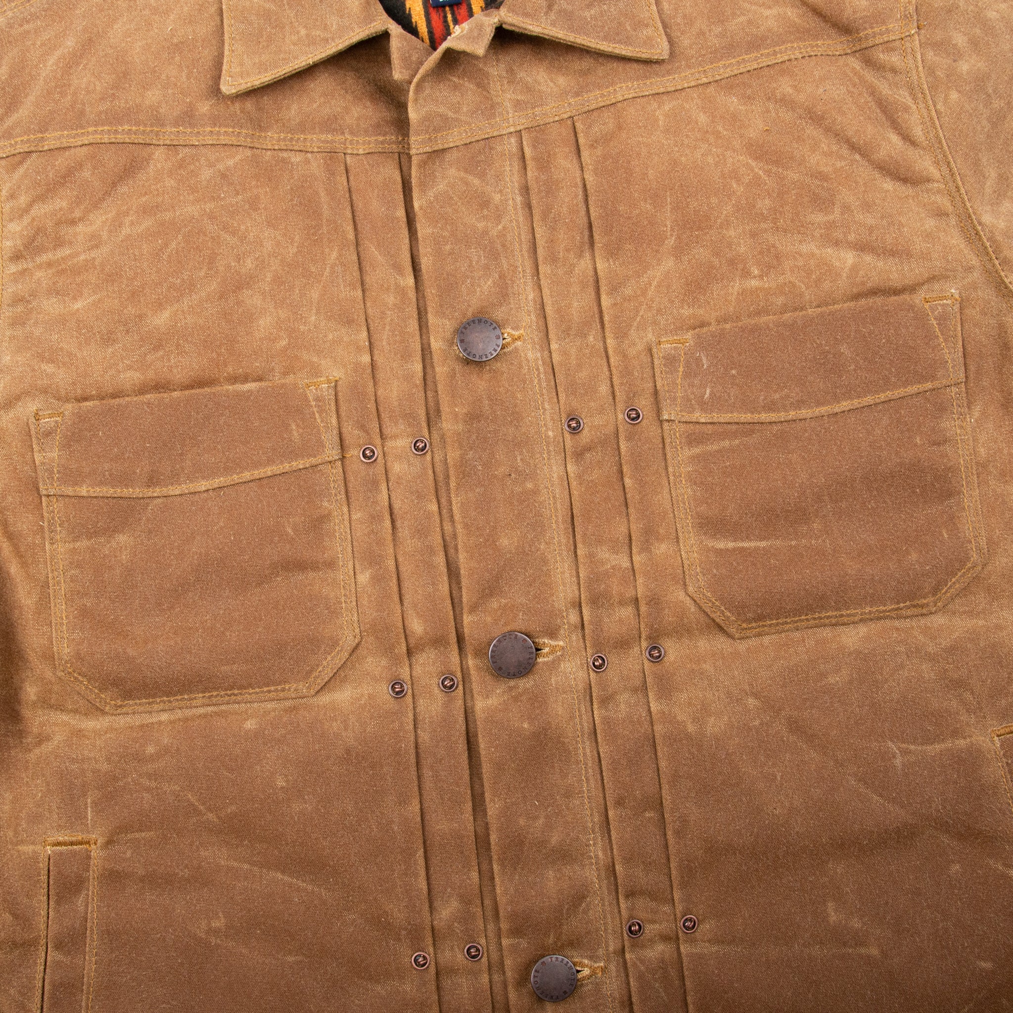 Freenote | RJ-1 Rust | Riders Jacket | Waxed Canvas | Rust | Brown Lining