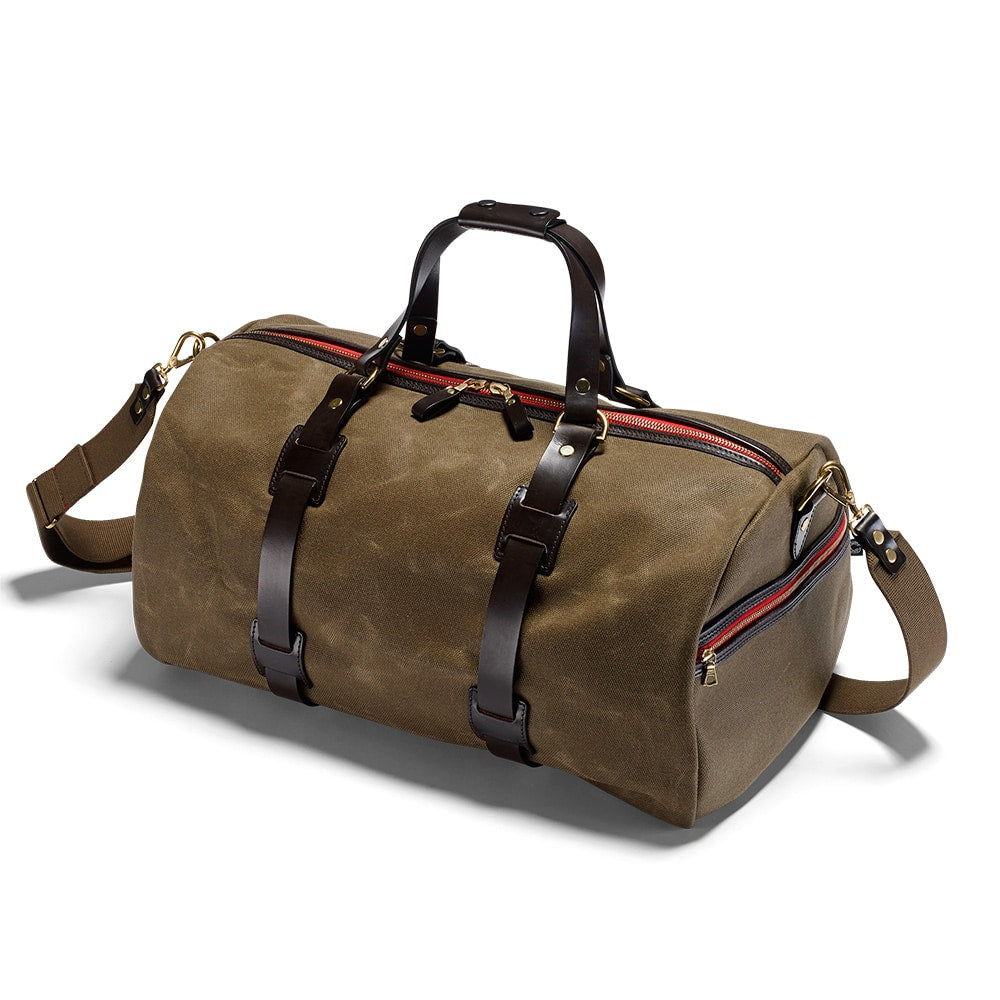 Croots | VC01 | Vintage Canvas Duffle Holdall | Medium | Olive