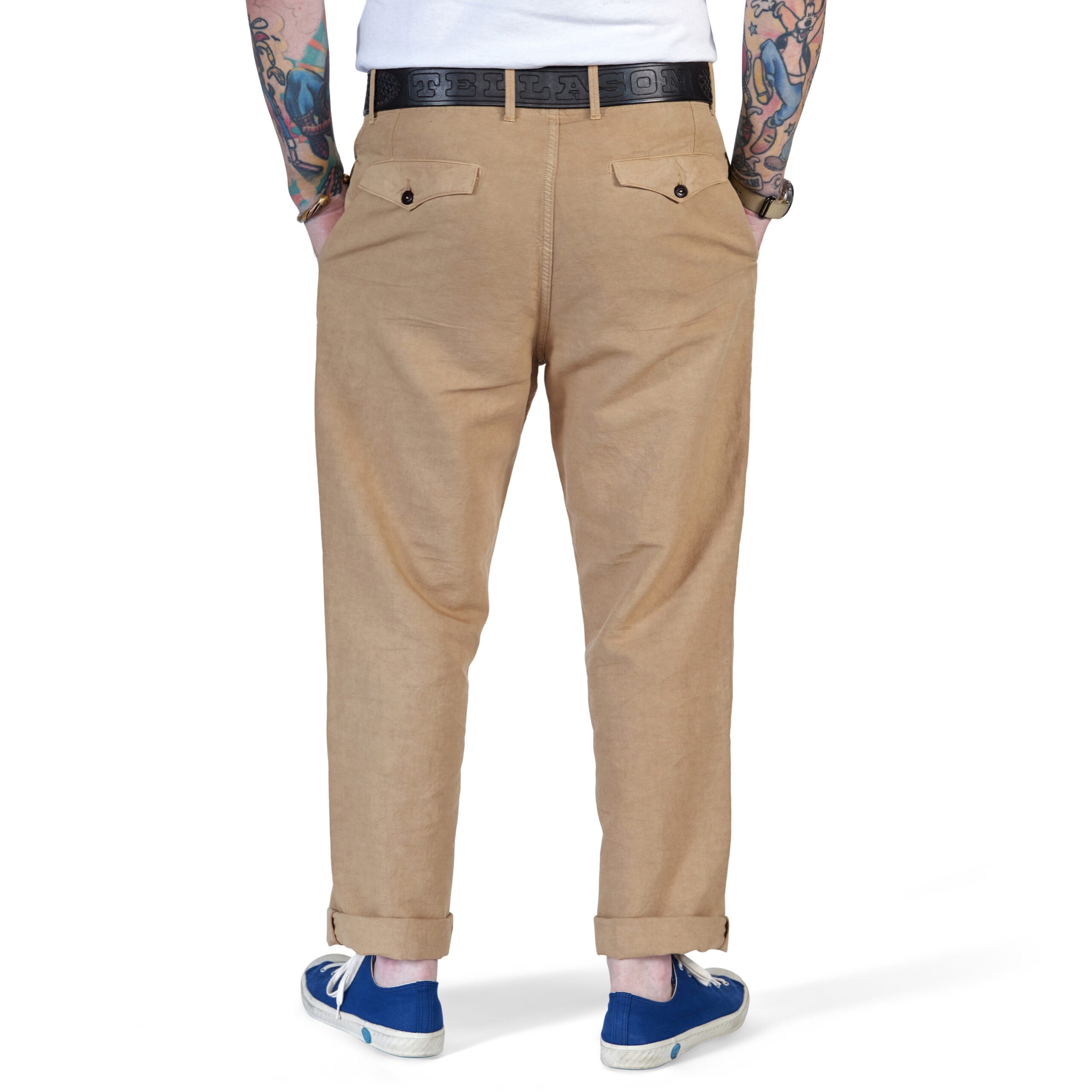 Tellason | Army Chino | Cotton / Linen Slub | Desert Sand