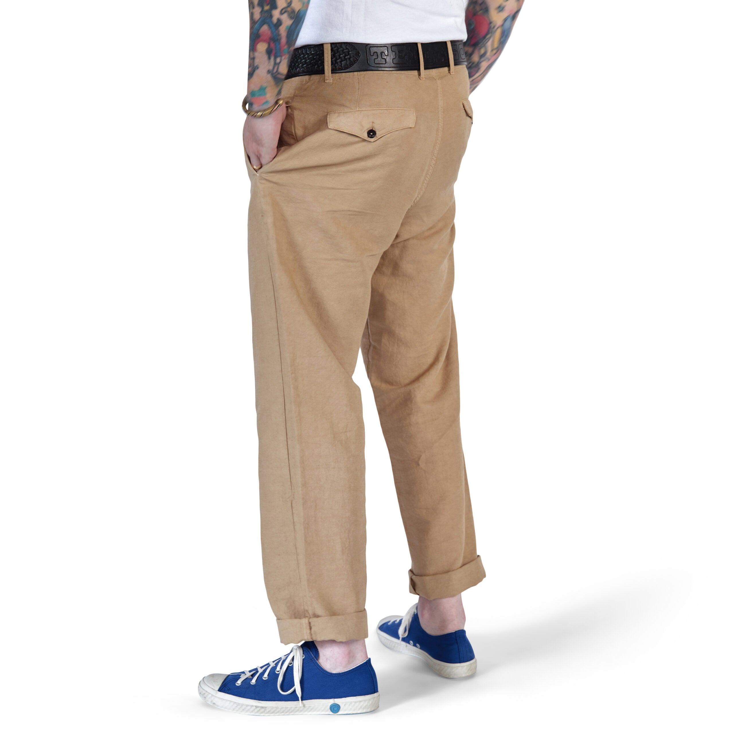 Tellason | Army Chino | Cotton / Linen Slub | Desert Sand