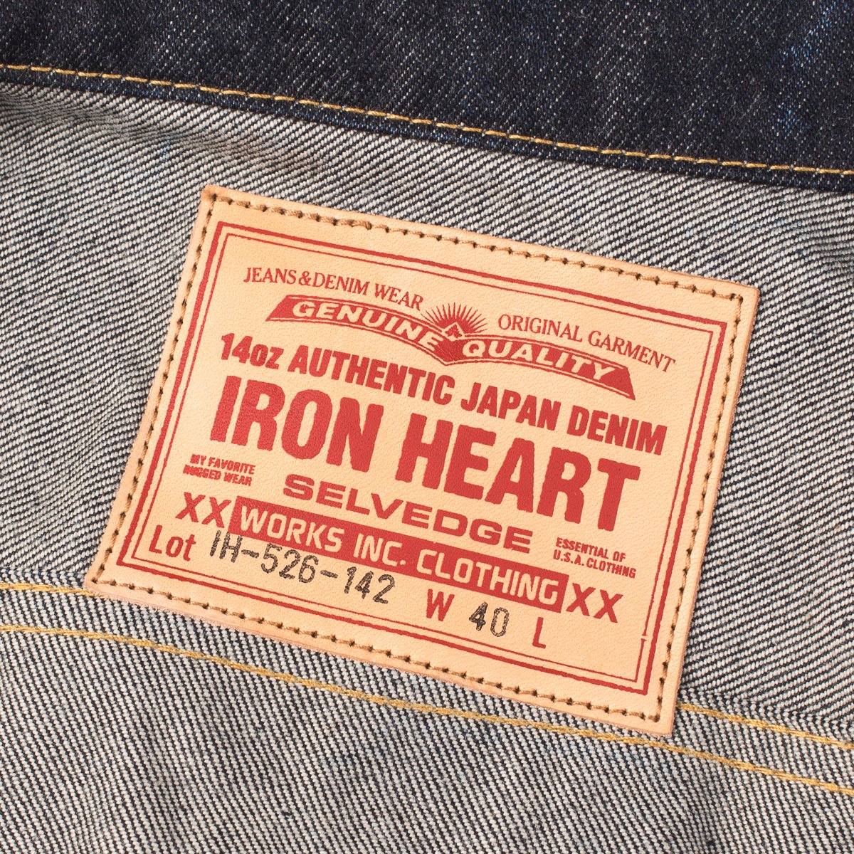 Iron Heart | IH-526-142 | 14oz Selvedge Denim Modified Type III Jacket | Indigo