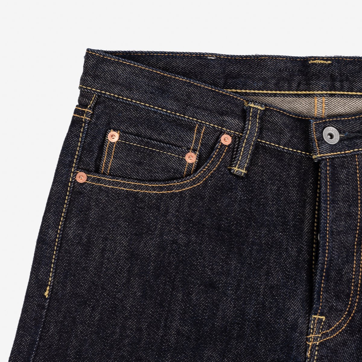 Iron Heart | IH-666S-21 | 21oz Selvedge Denim Slim Straight Cut Jeans | Indigo
