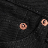 Iron Heart | IH-777S-142bb | 14oz Selvedge Denim | Slim Tapered Jeans | Black/Black
