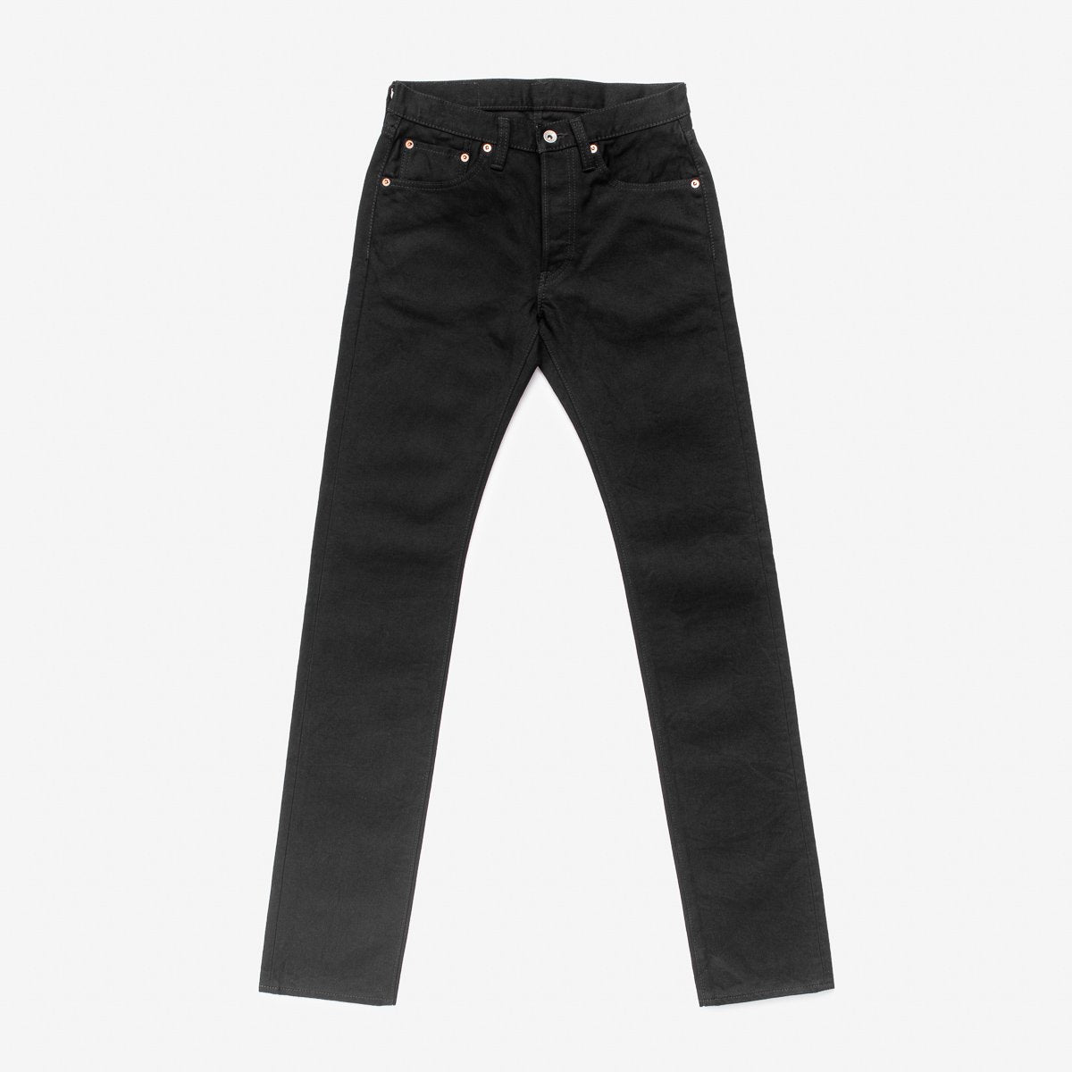 Iron Heart | IH-777S-142bb | 14oz Selvedge Denim | Slim Tapered Jeans | Black/Black