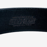 Iron Heart | IHB-11-BLK | Heavy Duty "Tochigi" Leather Belt | Brass Garrison Buckle | Black
