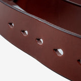 Iron Heart | IHB-11-BRN | Heavy Duty "Tochigi" Leather Belt | Brass Garrison Buckle | Brown