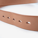 Iron Heart | IHB-11-NAT | Heavy Duty "Tochigi" Leather Belt | Brass Garrison Buckle | Natural