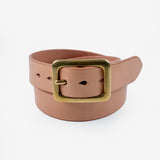 Iron Heart | IHB-11-NAT | Heavy Duty "Tochigi" Leather Belt | Brass Garrison Buckle | Natural