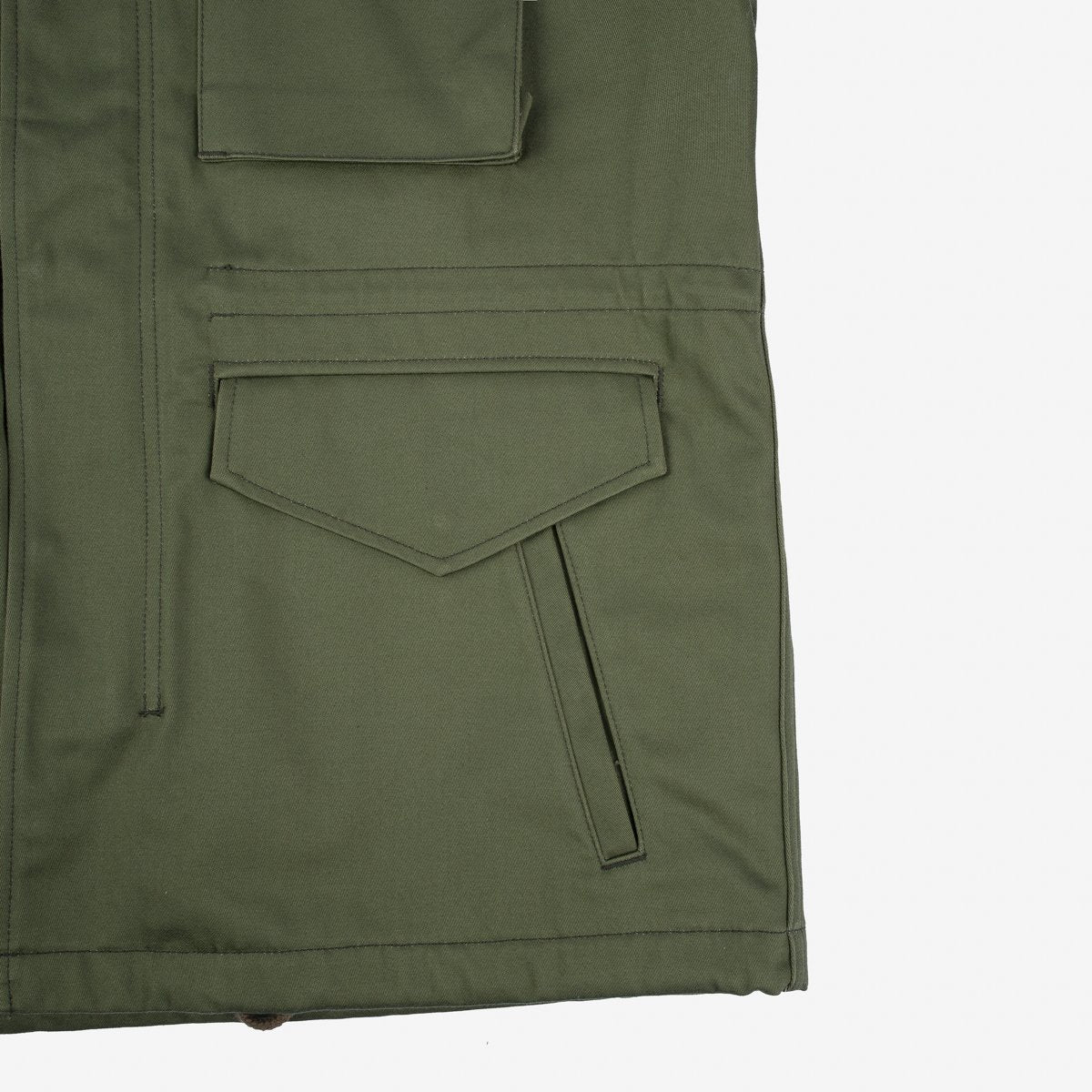 Iron Heart | IHM-27-OLV | Sateen M65 Field Jacket | Olive