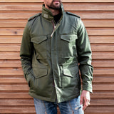 Iron Heart | IHM-27-OLV | Sateen M65 Field Jacket | Olive