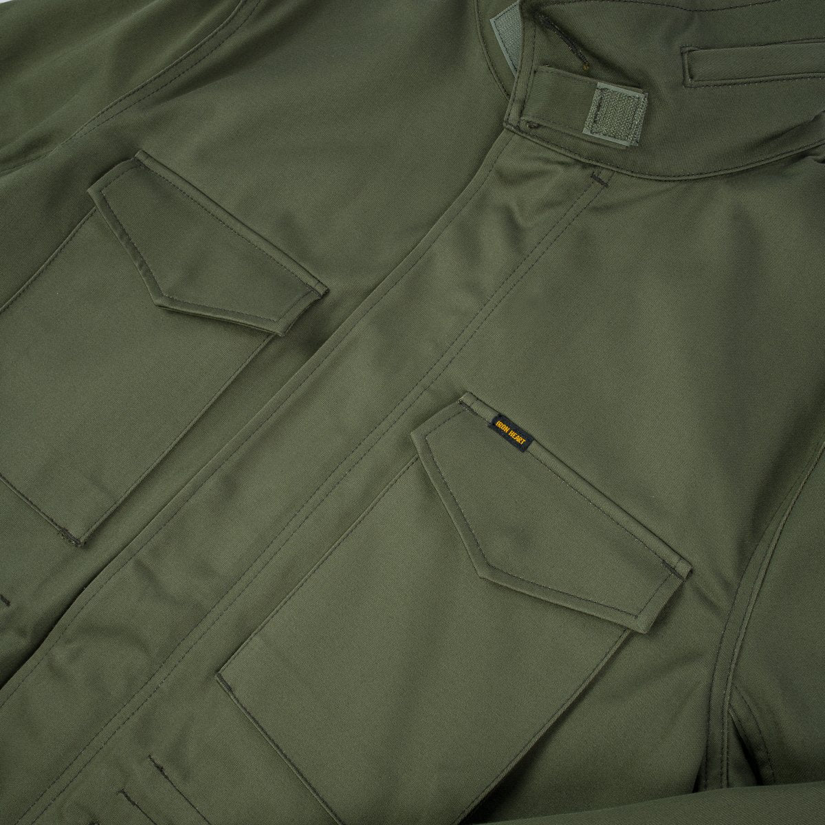 Iron Heart | IHM-27-OLV | Sateen M65 Field Jacket | Olive