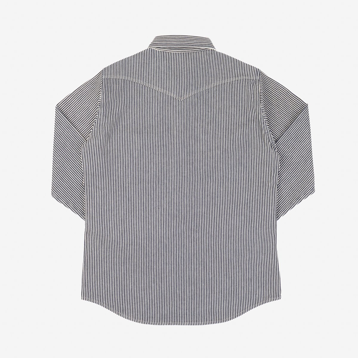 Iron Heart | IHSH-07-IND | 12oz Hickory Stripe Western Shirt | Indigo
