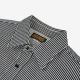 Iron Heart | IHSH-274-IND | 12oz Hickory Stripe Work Shirt | Indigo
