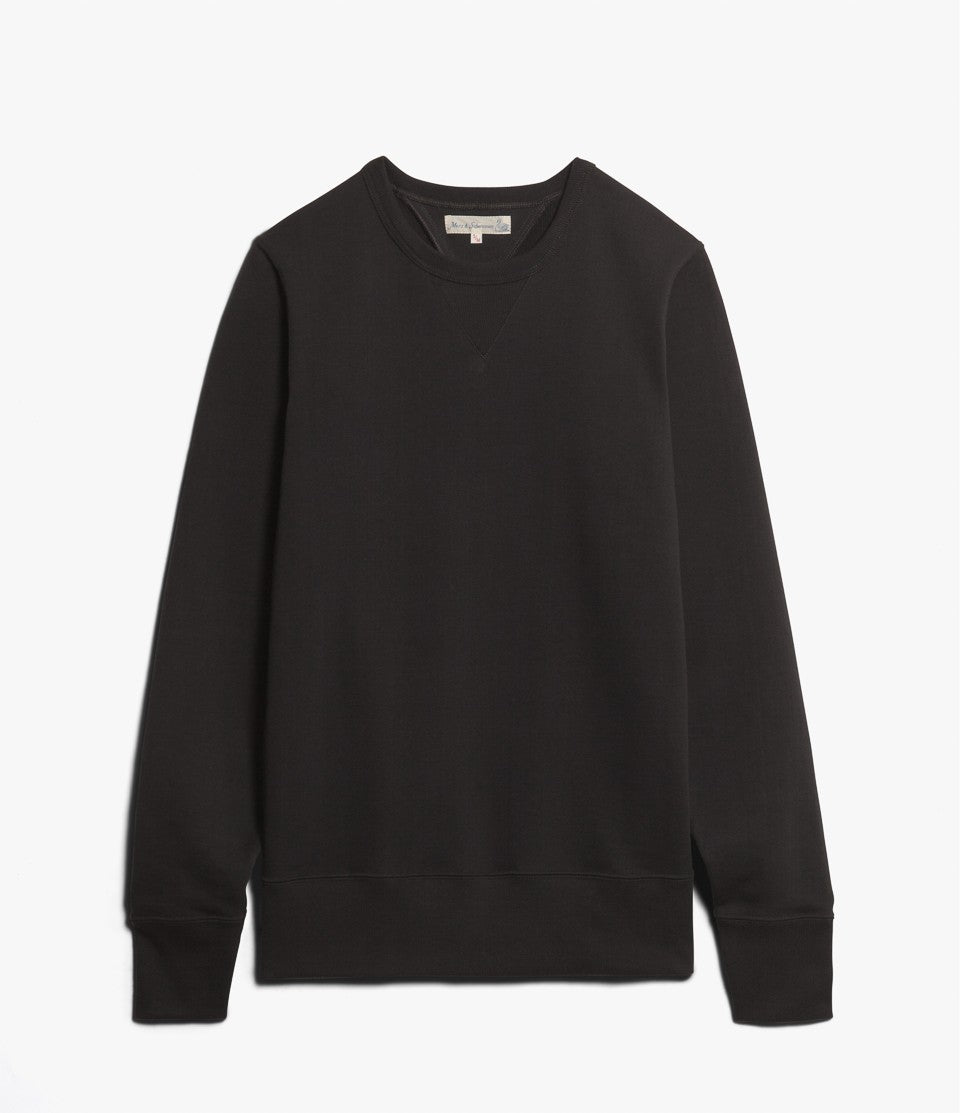 Merz b. Schwanen Crew Neck Sweater charcoal 346