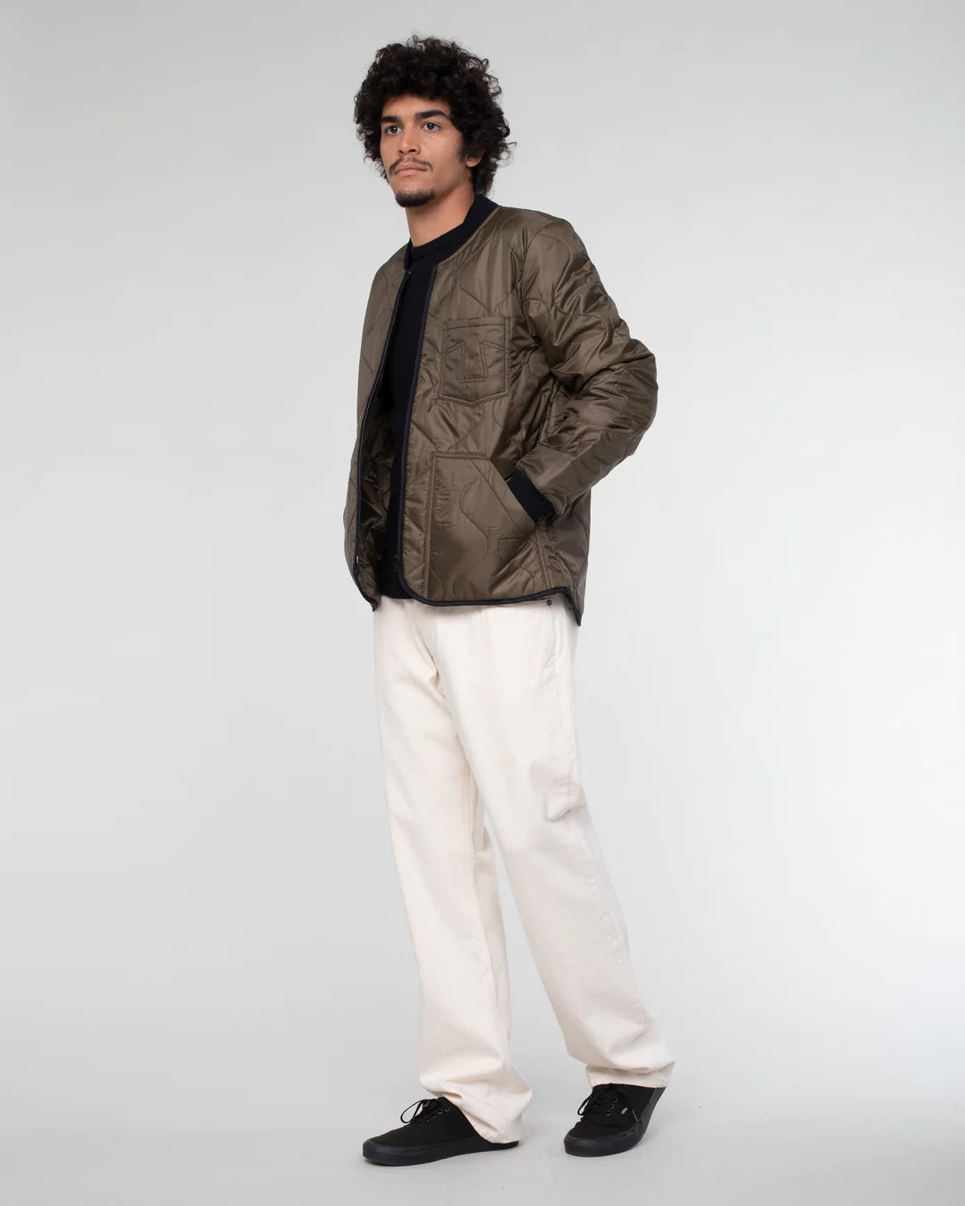 Eat Dust | Type 2 Frostbite | Quilted Nylon Jacket | Khaki