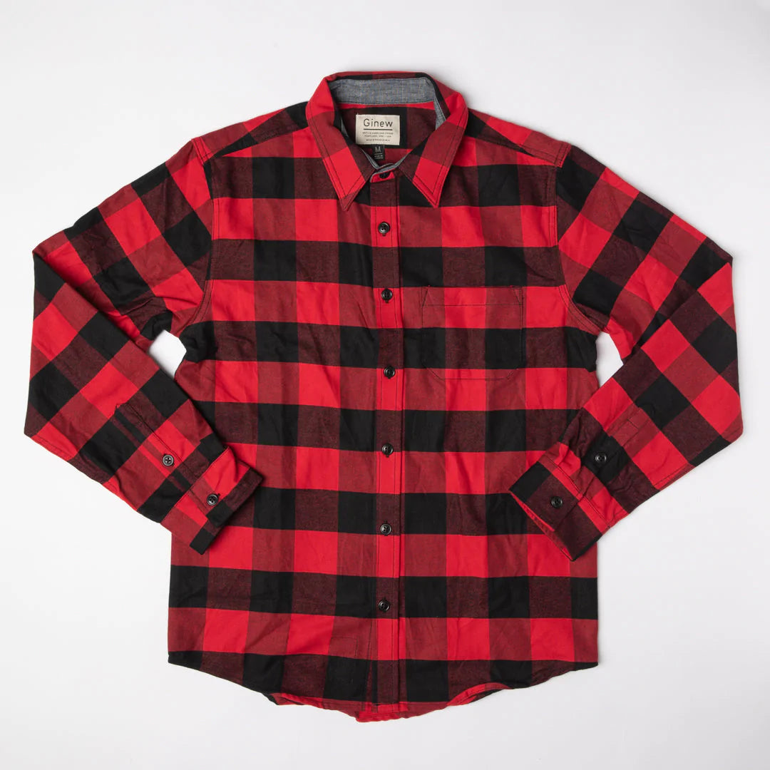 Ginew | Mohican Crew Shirt | Buffalo Plaid