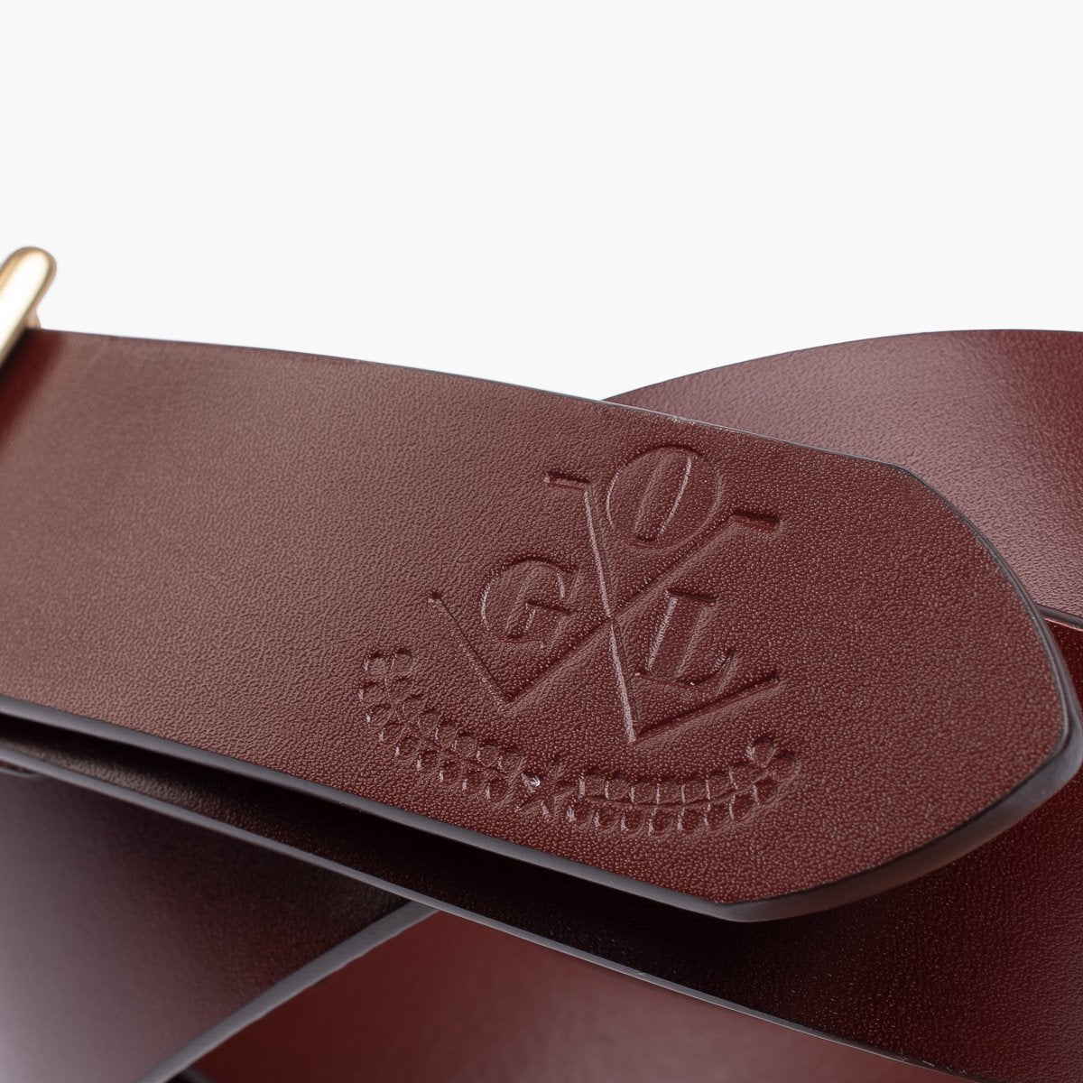 Obbi Good Label | OGL-BELT-FULL-VTG-TAN | Vintage Buckle Leather Belt | Tan