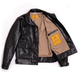 Shangrilaheritage | “Cossack” | Horsehide Leather Jacket | Black