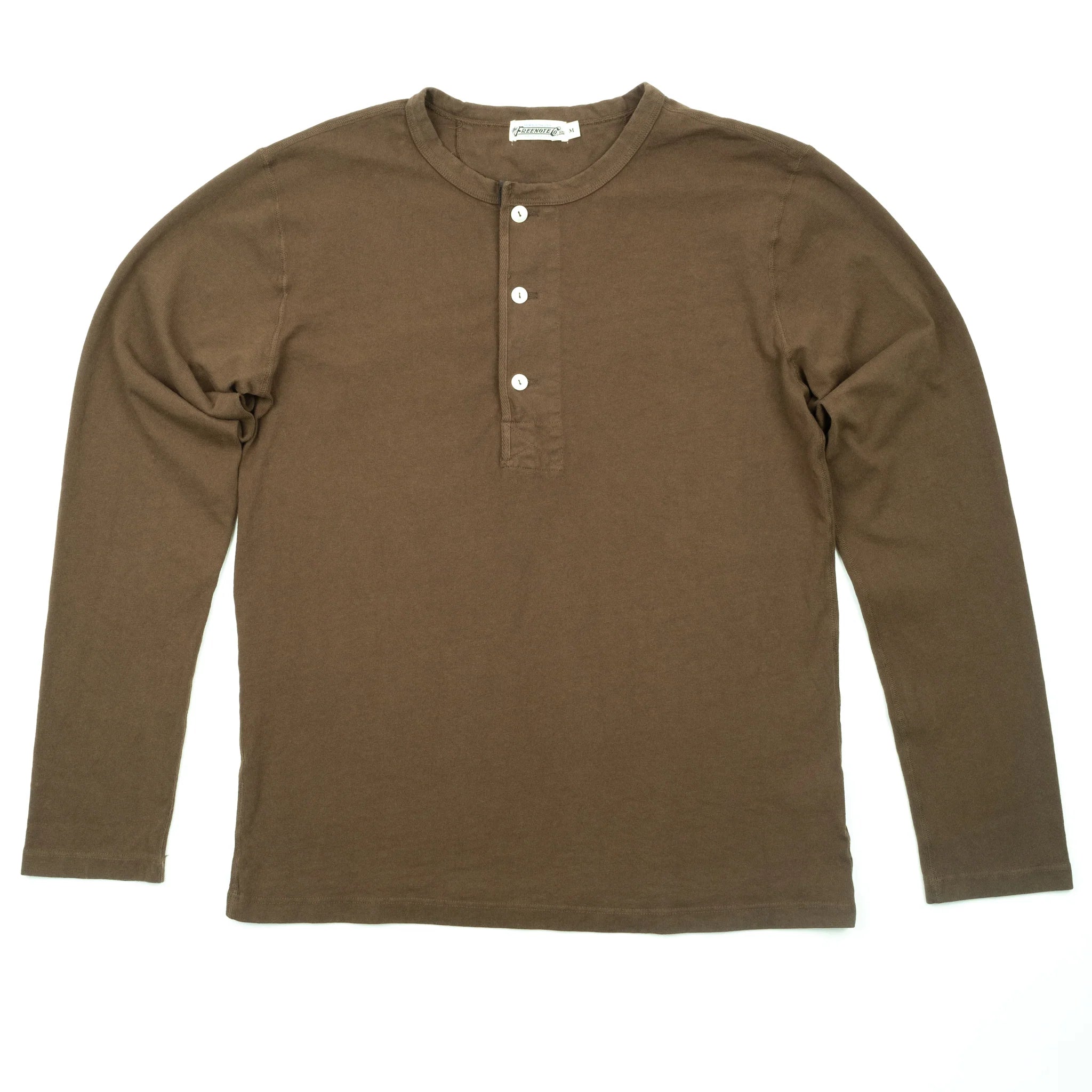 Freenote | 13 ounce henley l/s | Cedar