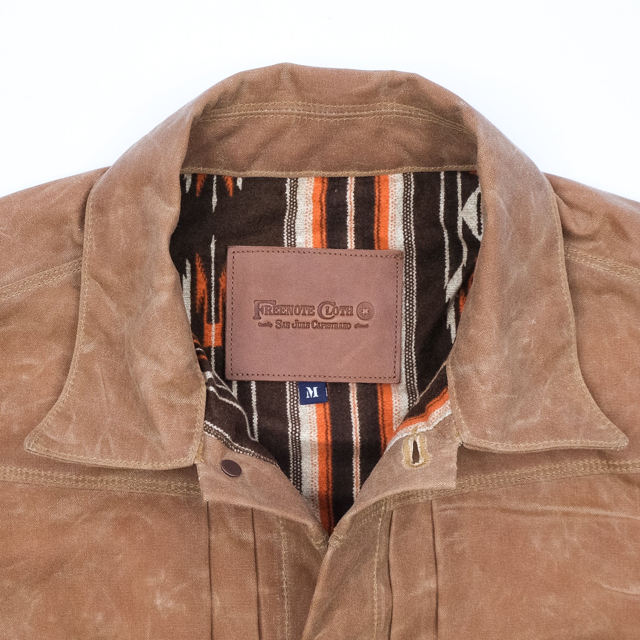 Freenote | RJ-1 Rust | Riders Jacket | Waxed Canvas | Rust | Brown Lining