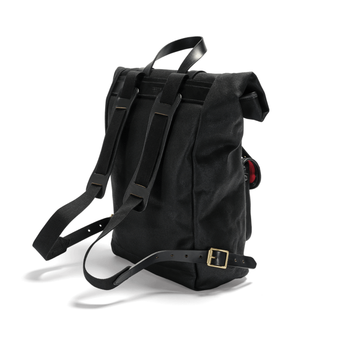 Croots | VC25 | VINTAGE CANVAS ROLLTOP BACKPACK | Black