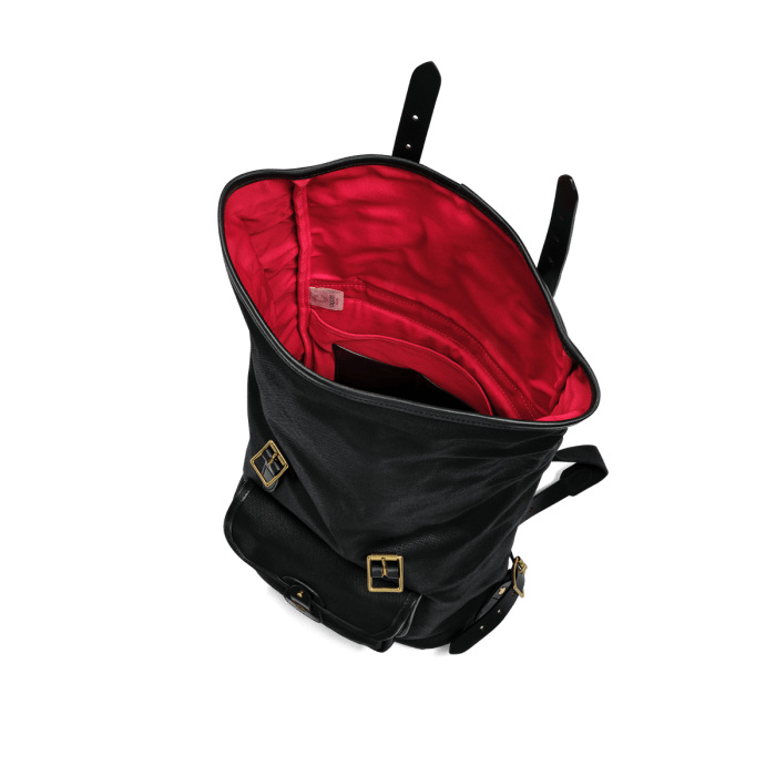 Croots | VC25 | VINTAGE CANVAS ROLLTOP BACKPACK | Black