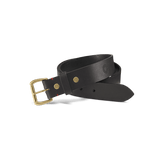 Croots | VL09 | VINTAGE LEATHER ROVER BELT | Black | gold buckle