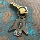 Red Rabbit Trading Co. | White Bronze Thunderbird Keychain